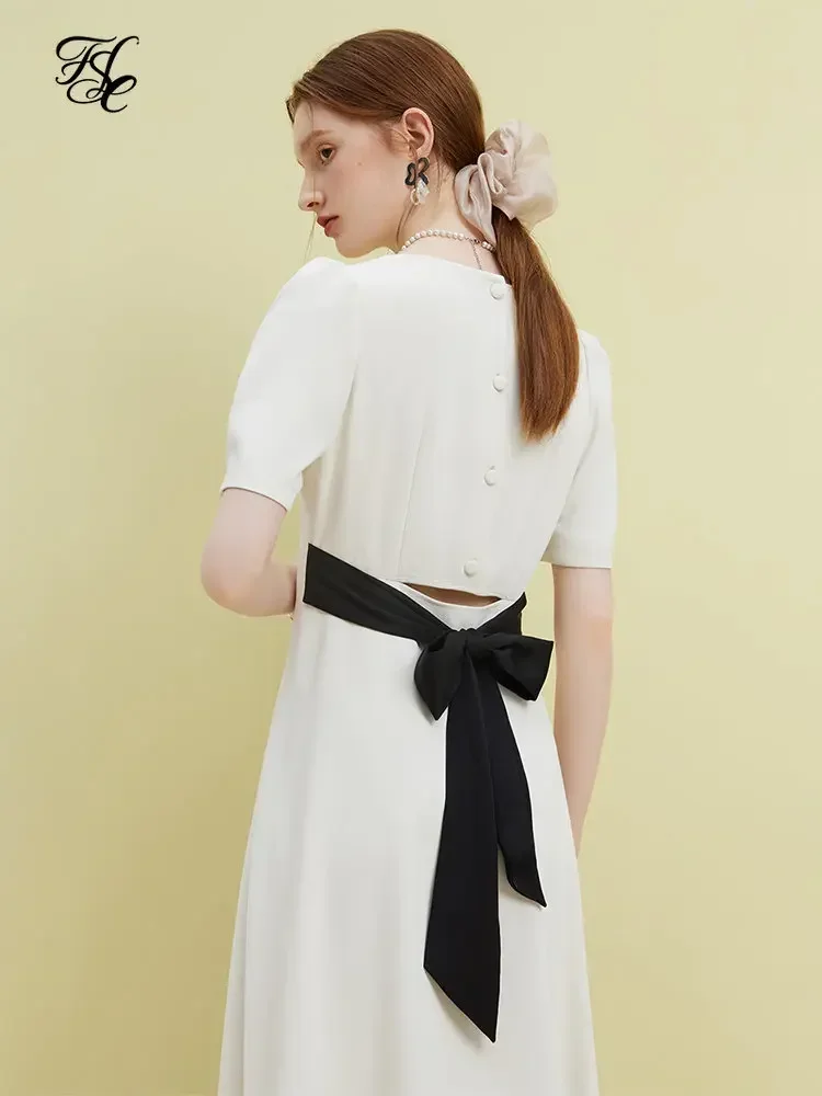 FSLE Back Hollowed Out Bow Tie Dress For Women's Summer 2023 New French Style Square Neck Dress For Women Casual Loose Dress
FSLE Back Hollowed Out Bow Tie Dress For Women's Summer 2023 New French Style Square Neck Dress For Women Casual Loose Dress
