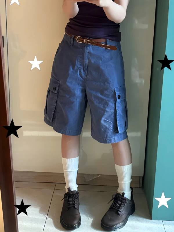 American Retro Blue Denim Workwear Pants Loose Straight Leg Seven-Foot Women's Summer Low Waist Trousers Short-Length Jeans
American Retro Blue Denim Workwear Pants Loose Straight Leg Seven-Foot Women's Summer Low Waist Trousers Short-Length Jeans