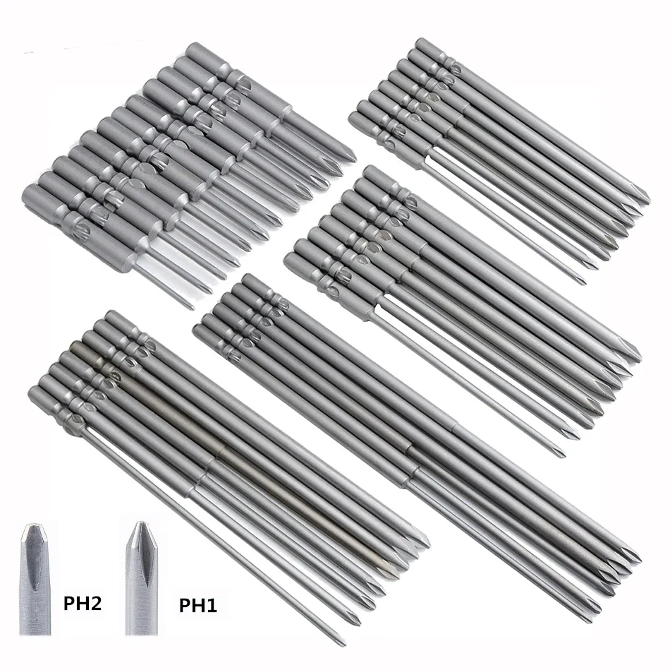 802 6MM Shank Electric Screwdriver Bit Magnetic Phillips Cross Electric Driver Bits Hand Tools Screwdriver long 100mm 
802 6MM Shank Electric Screwdriver Bit Magnetic Phillips Cross Electric Driver Bits Hand Tools Screwdriver long 100mm