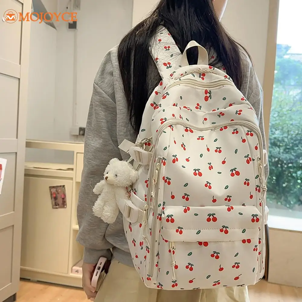 Woman Cute Backpack with Pendant Sweet Student Small Print Schoolbag Large Capacity Multi-Pocket Laptop Bags Casual Daypack
Woman Cute Backpack with Pendant Sweet Student Small Print Schoolbag Large Capacity Multi-Pocket Laptop Bags Casual Daypack