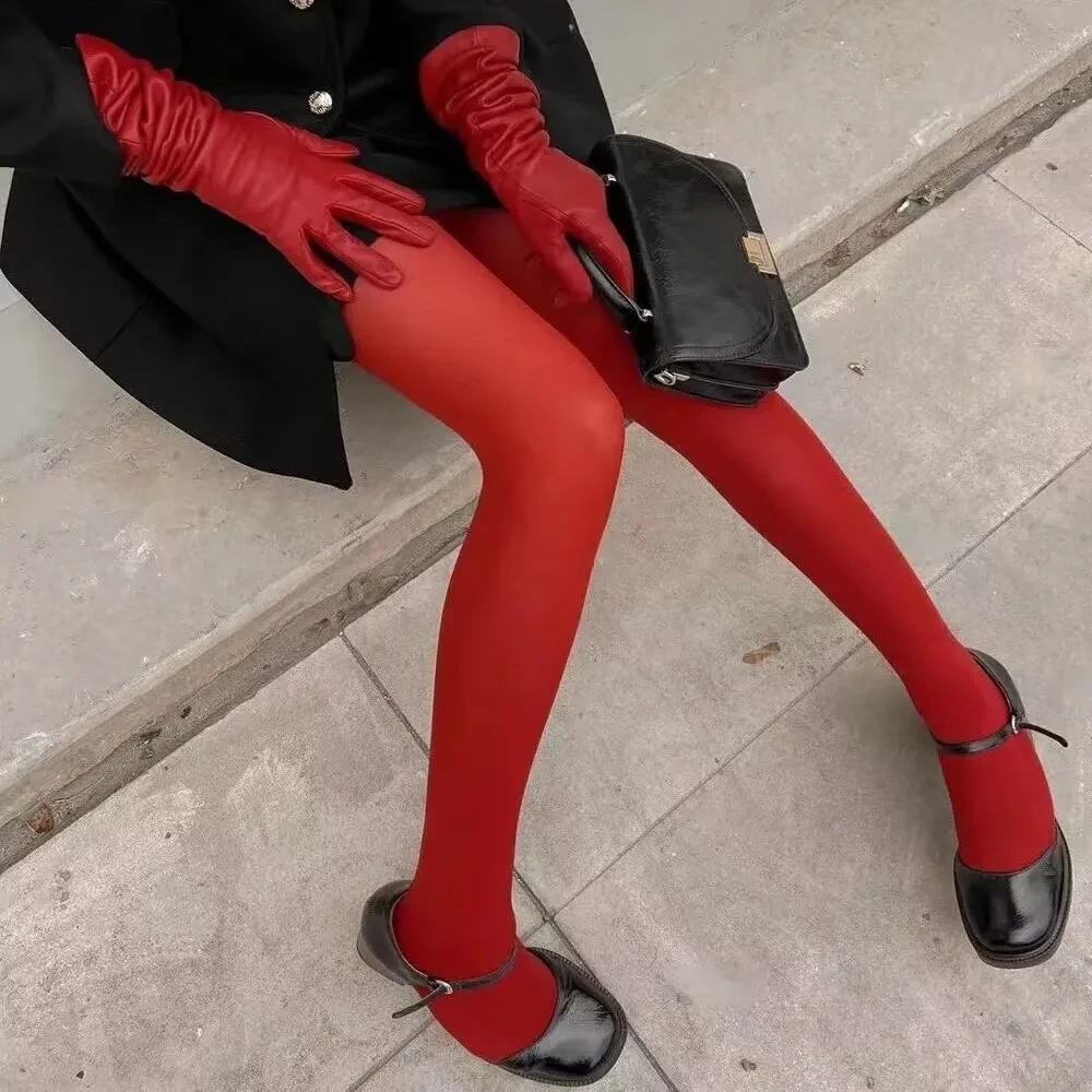 Anti-Cellulite Velvet Vintage High-Grade Red Stockings Outside Daily Tight Bottoming Pantyhose Sexy Red Stockings
Anti-Cellulite Velvet Vintage High-Grade Red Stockings Outside Daily Tight Bottoming Pantyhose Sexy Red Stockings