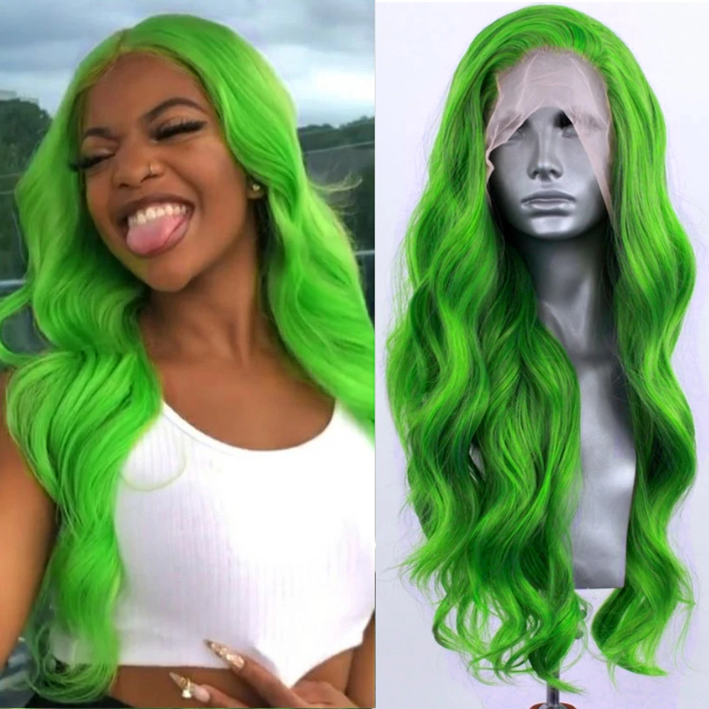 Зеленый парик с объемной волной, синтетический парик спереди, длинные парики с глубокими волнами для женщин, повседневная одежда, естественная линия волос, женский парик высокого качества
Зеленый парик с объемной волной, синтетический парик спереди, длинные парики с глубокими волнами для женщин, повседневная одежда, естественная линия волос, женский парик высокого качества