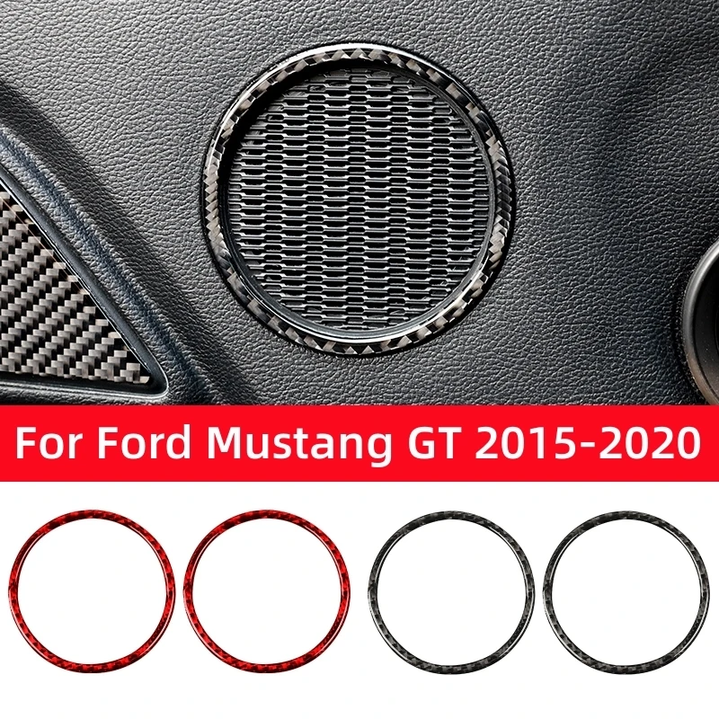 For Ford Mustang GT 2015-2021 Car Accessories Carbon Fiber Interior Auto Door Audio Speaker Decoration Frame Stickers Trim Cover
For Ford Mustang GT 2015-2021 Car Accessories Carbon Fiber Interior Auto Door Audio Speaker Decoration Frame Stickers Trim Cover