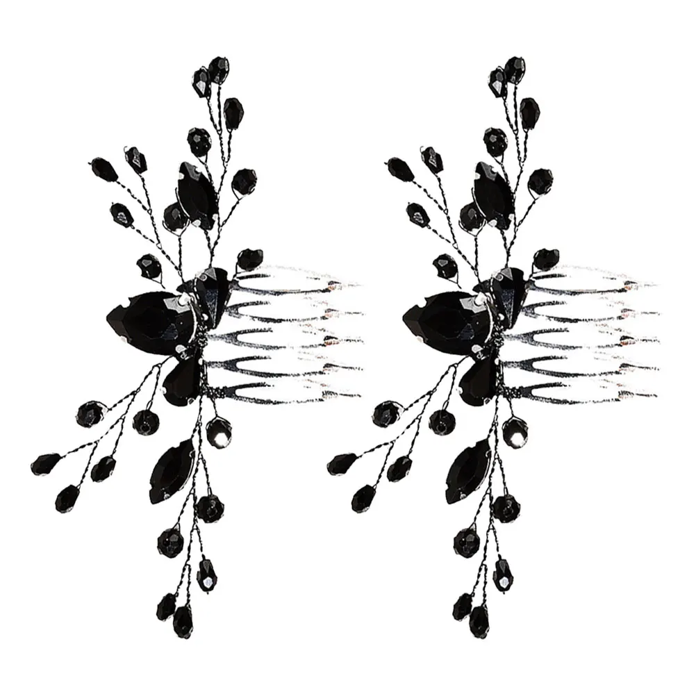 2 Pcs Bride Wedding Tiara Comb Black Hair Grace Bridal Shower Theme Decorations Zinc Alloy Party Bridesmaid Accessories for
2 Pcs Bride Wedding Tiara Comb Black Hair Grace Bridal Shower Theme Decorations Zinc Alloy Party Bridesmaid Accessories for