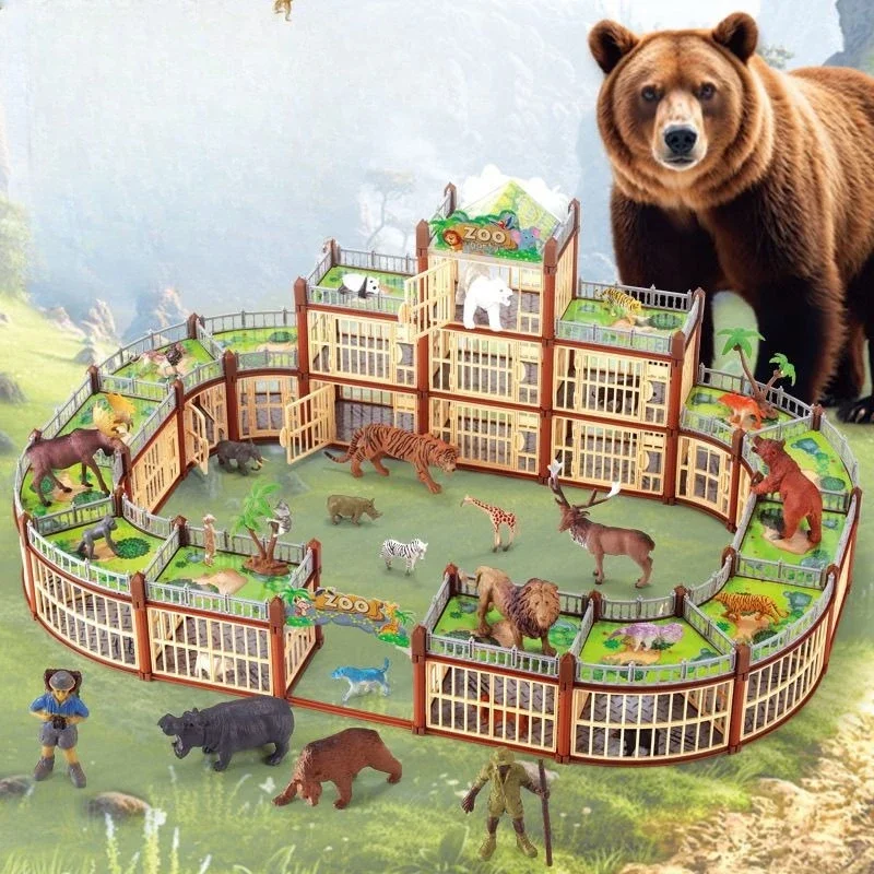 DIY Assemble Animal Zoo Dollhouse 330 PCS Building Toy Set with 4 Large & 12 Small Animals Educational Gift for Kids Ages 3+
DIY Assemble Animal Zoo Dollhouse 330 PCS Building Toy Set with 4 Large & 12 Small Animals Educational Gift for Kids Ages 3+