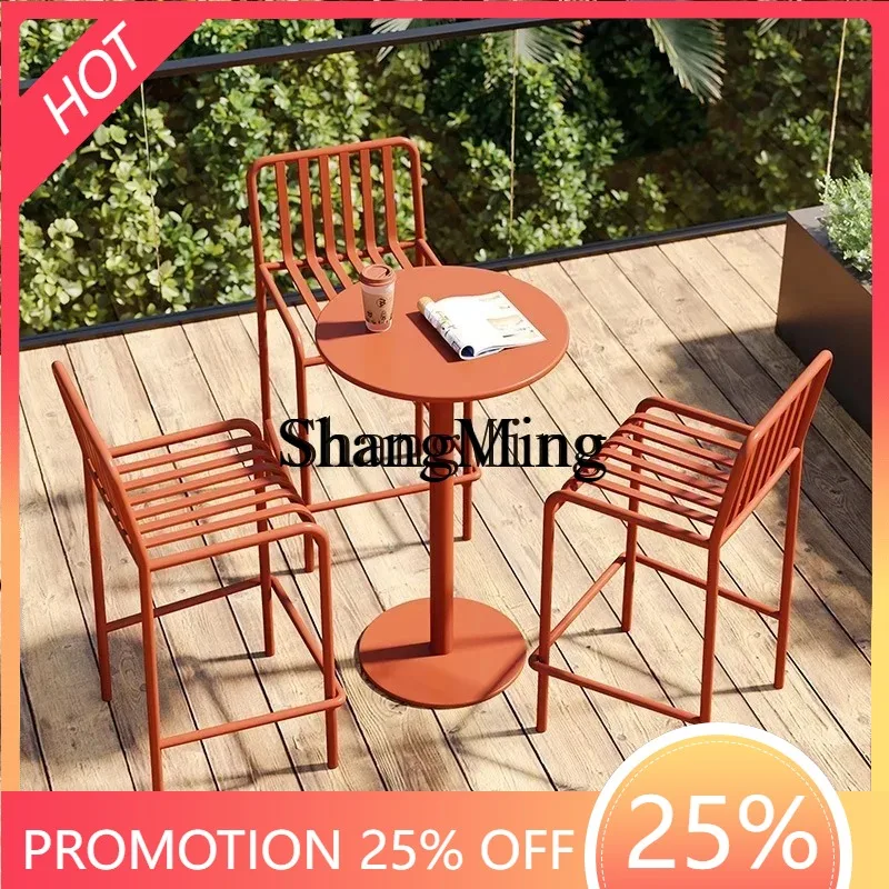 FGgood-lookingmilk tea shop open-air dining table and chairs, outdoor creative bar table chairs, courtyard high table and chairs
FGgood-lookingmilk tea shop open-air dining table and chairs, outdoor creative bar table chairs, courtyard high table and chairs