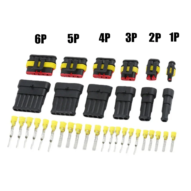 1 set 1/2/3/4/5/6 Pin Way AMP Super Sealed Automotive HID Waterproof Wire Connector Electrical Plug Terminals for Cars
1 set 1/2/3/4/5/6 Pin Way AMP Super Sealed Automotive HID Waterproof Wire Connector Electrical Plug Terminals for Cars