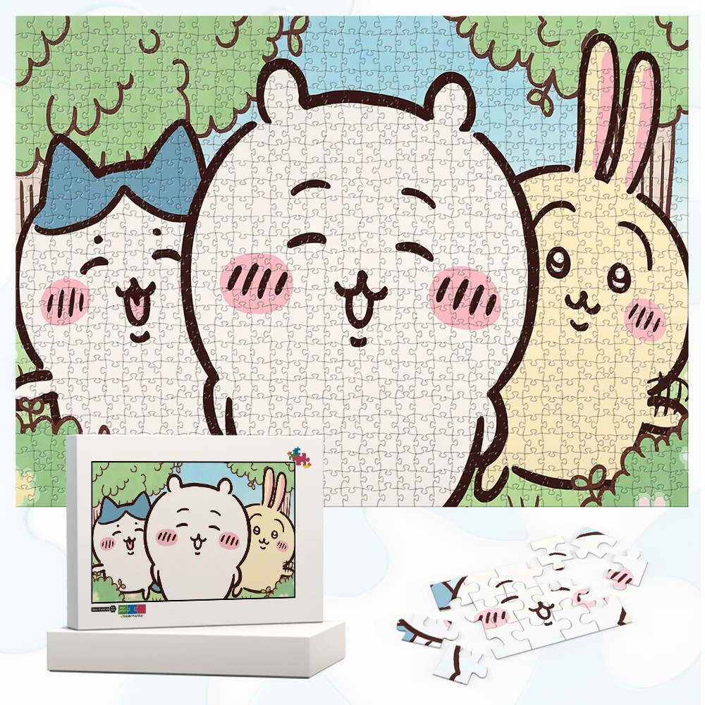 Chiikawa Jigsaw Puzzle Hachiware Games and Puzzles Usagi Sanrio Unique Design 108/200/300/500/1000/1500 Pieces Large Puzzle Game
Chiikawa Jigsaw Puzzle Hachiware Games and Puzzles Usagi Sanrio Unique Design 108/200/300/500/1000/1500 Pieces Large Puzzle Game