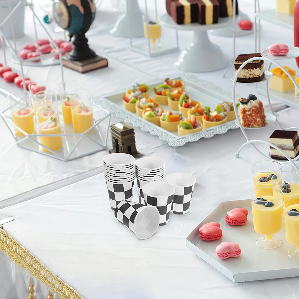 40 Pcs Paper Cups Checkered Beverage Birthday Theme Party Venue Setting Props Decor
40 Pcs Paper Cups Checkered Beverage Birthday Theme Party Venue Setting Props Decor
