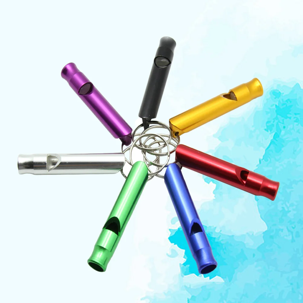 6 Pcs Random Color Whistles Safety Survival Supplies Metal Camping Outdoor Sports Tools Emergency for Aluminum
6 Pcs Random Color Whistles Safety Survival Supplies Metal Camping Outdoor Sports Tools Emergency for Aluminum
