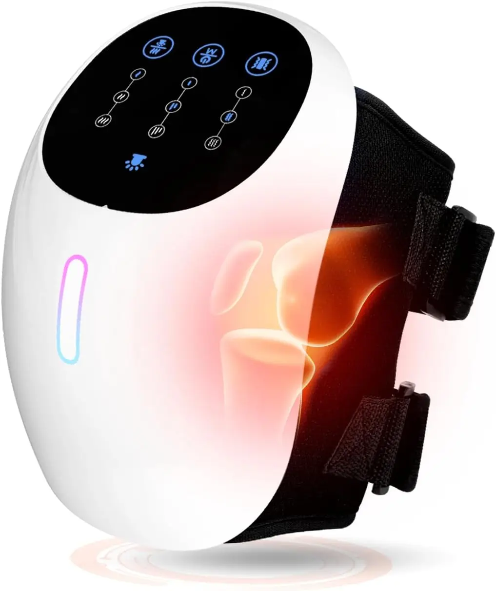 Cordless Knee Massager with Heat, Red Light, 3 Modes & Long Battery Life, Rechargeable White
Cordless Knee Massager with Heat, Red Light, 3 Modes & Long Battery Life, Rechargeable White