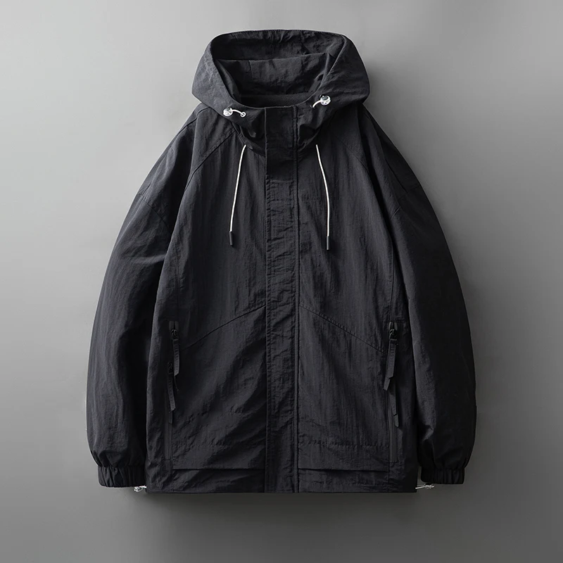 Winfbreaker Light Rain Waterproof Jacket Men Nood Solid Deep Pocket Spring Camping Jackets Coats Male Outwear
Winfbreaker Light Rain Waterproof Jacket Men Nood Solid Deep Pocket Spring Camping Jackets Coats Male Outwear