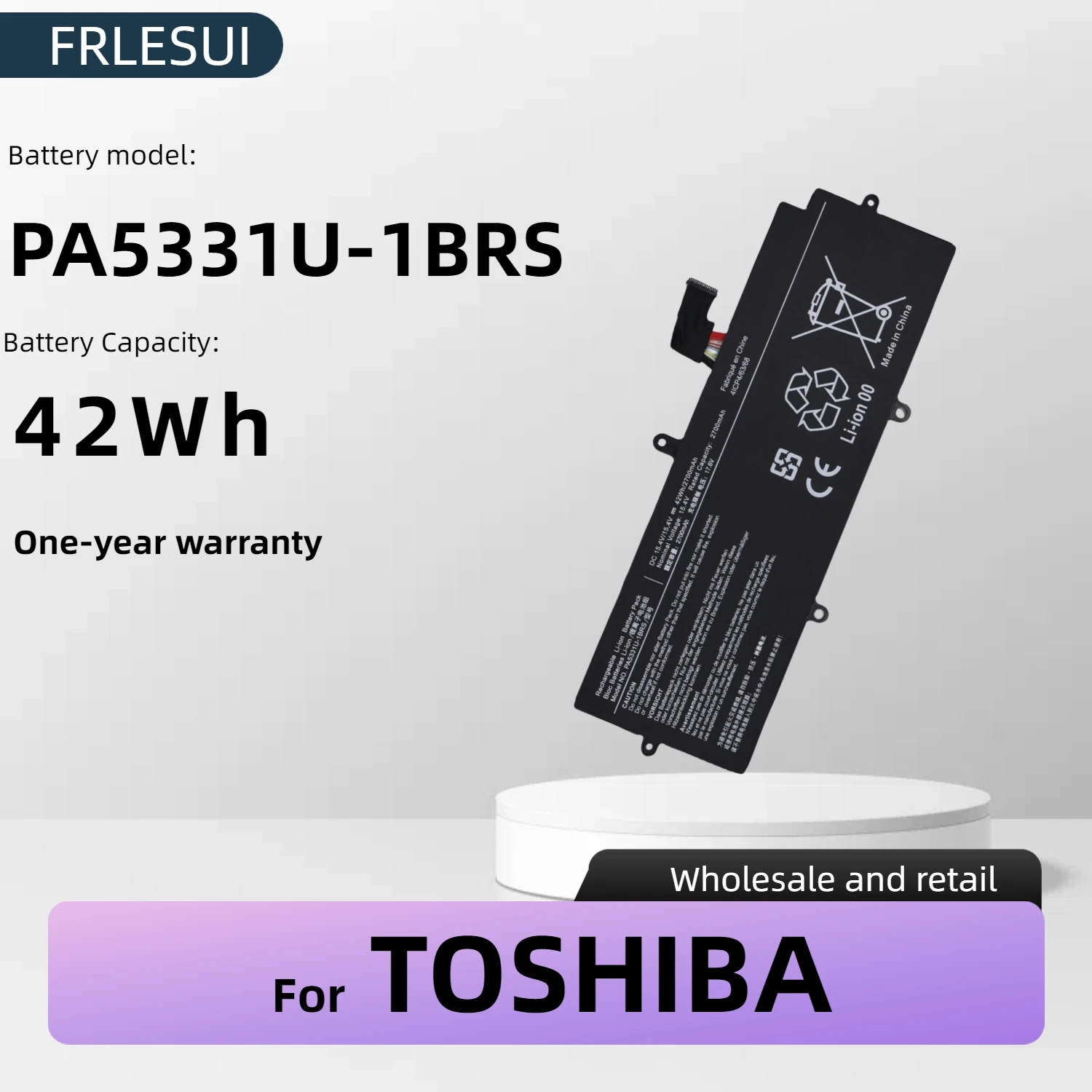FRLESUI PA5331U-1BRS Laptop Battery for Toshiba Dynabook Portege A30-E Tecra A40-e1420 X30l Long-Lasting & Safe 1-Year Warranty
FRLESUI PA5331U-1BRS Laptop Battery for Toshiba Dynabook Portege A30-E Tecra A40-e1420 X30l Long-Lasting & Safe 1-Year Warranty