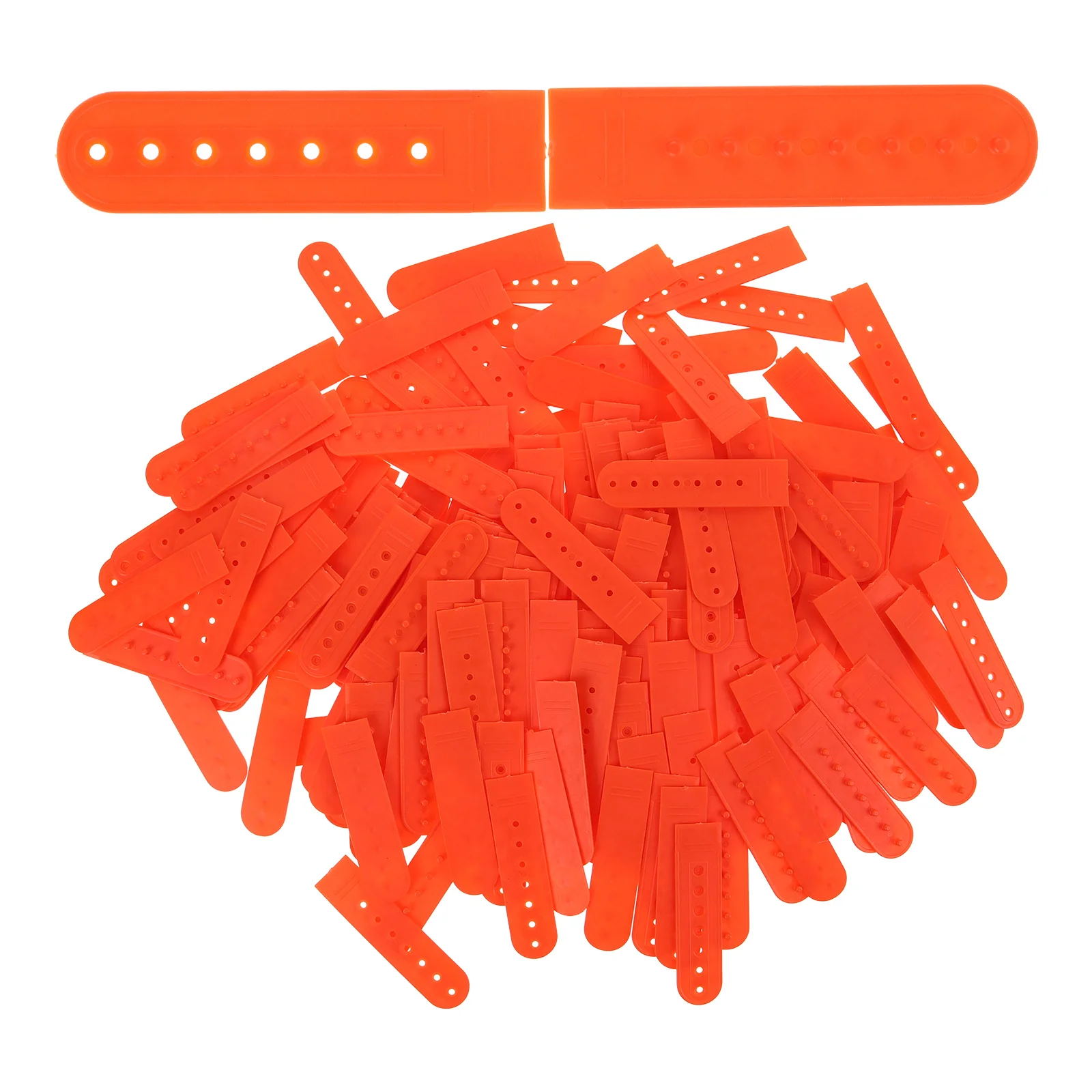 100pcs Hat Accessories Plastic Cap Buckle Adjustable Bands Snapback Extender Replacement 7 Holes Orange Red Practical Texture
100pcs Hat Accessories Plastic Cap Buckle Adjustable Bands Snapback Extender Replacement 7 Holes Orange Red Practical Texture