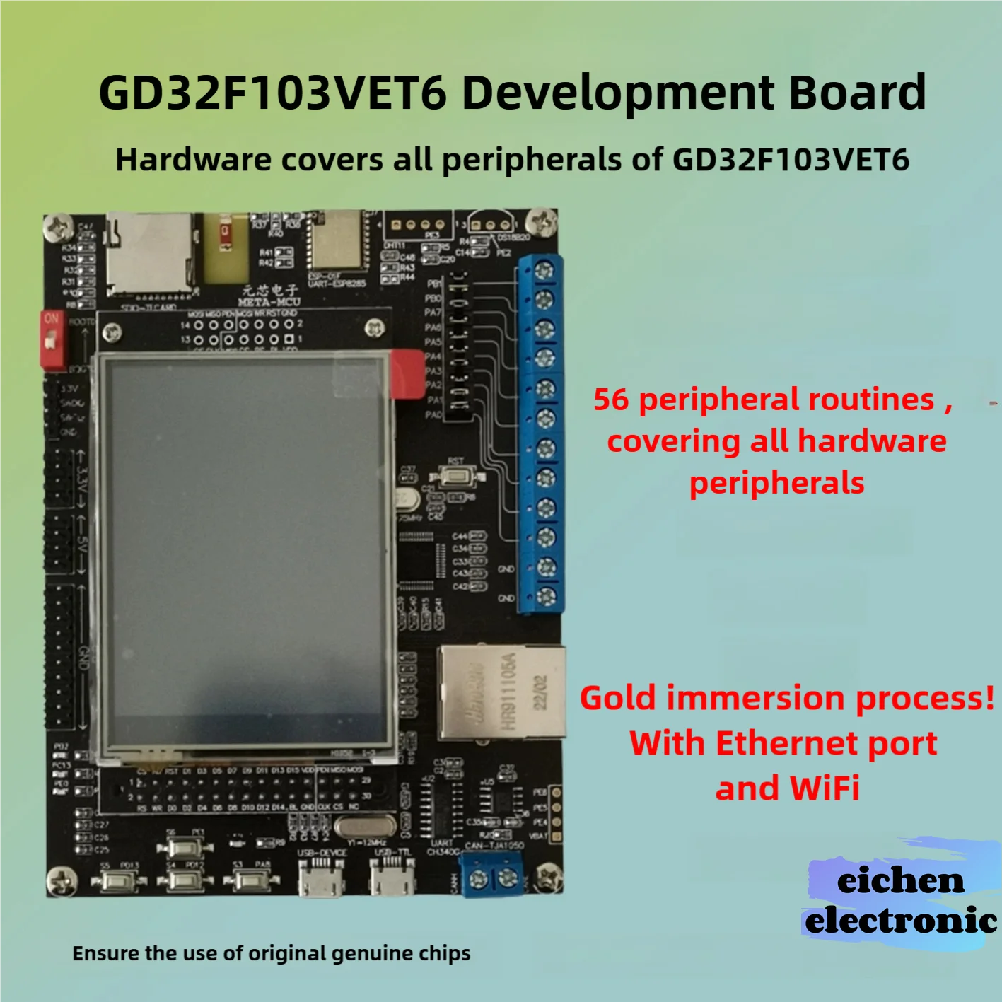 GD32F103VET6 Макетная плата STM32 Оценочная основная плата ARM Минимальная система VGT6 Код образца
GD32F103VET6 Макетная плата STM32 Оценочная основная плата ARM Минимальная система VGT6 Код образца