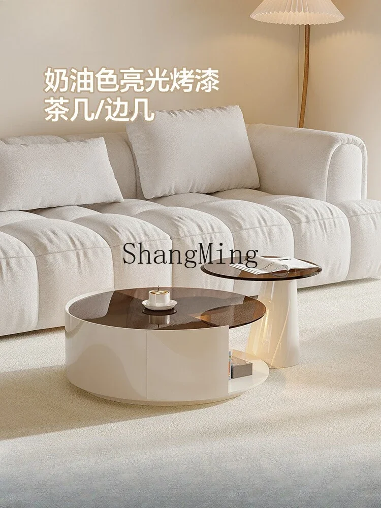 SM exquisite premium coffee table size round combination living room household cream wind minimalist light luxury high sense
SM exquisite premium coffee table size round combination living room household cream wind minimalist light luxury high sense