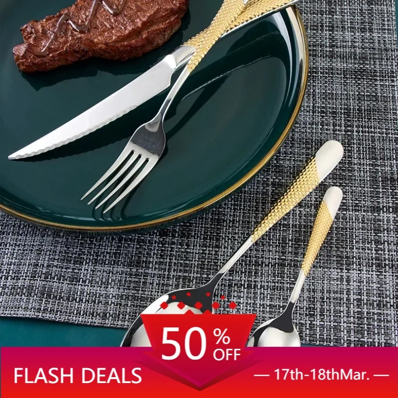 Stainless Steel Steak Knife Fork Spoon Set 304 Kitchen Flatware 4 Piece Dinnerware Gift for Home Restaurant Hotel Silver
Stainless Steel Steak Knife Fork Spoon Set 304 Kitchen Flatware 4 Piece Dinnerware Gift for Home Restaurant Hotel Silver