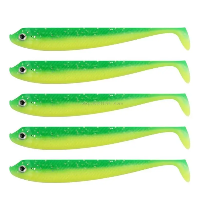 Pack of 5 Soft Plastic Lures 9.5cm T Tail Design Double Color Sinking Baits Flexible Lures for Freshwater Walleye
Pack of 5 Soft Plastic Lures 9.5cm T Tail Design Double Color Sinking Baits Flexible Lures for Freshwater Walleye