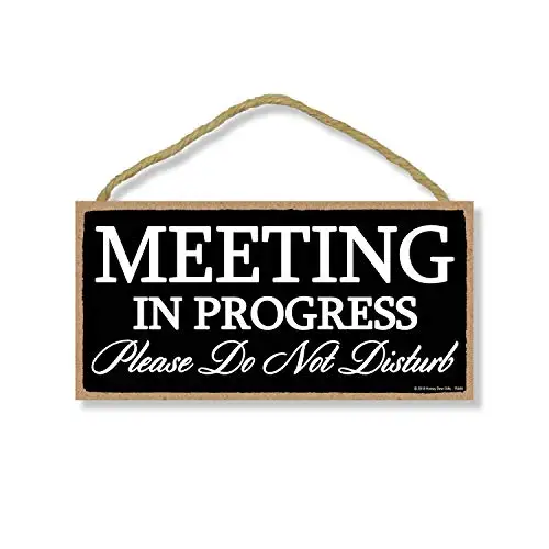 Meeting in Progress Please Do Not Disturb Hanging Door Sign for Office Commerical Use
Meeting in Progress Please Do Not Disturb Hanging Door Sign for Office Commerical Use