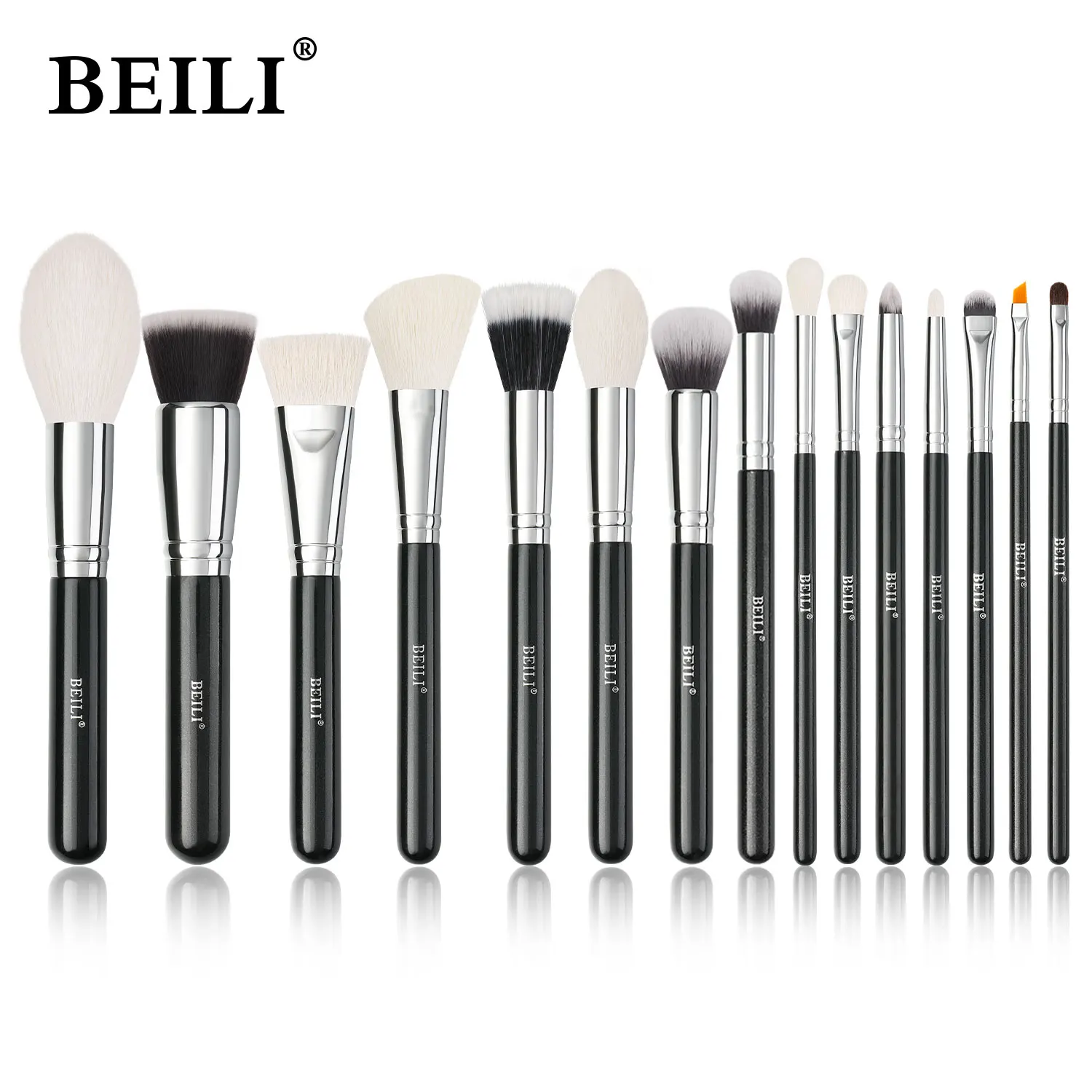 BEILI 15Pcs Rose Gold Makeup Brushes Pink Natural Goat Hair Foundation Powder Blush Eyeshadow Brush Set brochas maquillaje
BEILI 15Pcs Rose Gold Makeup Brushes Pink Natural Goat Hair Foundation Powder Blush Eyeshadow Brush Set brochas maquillaje