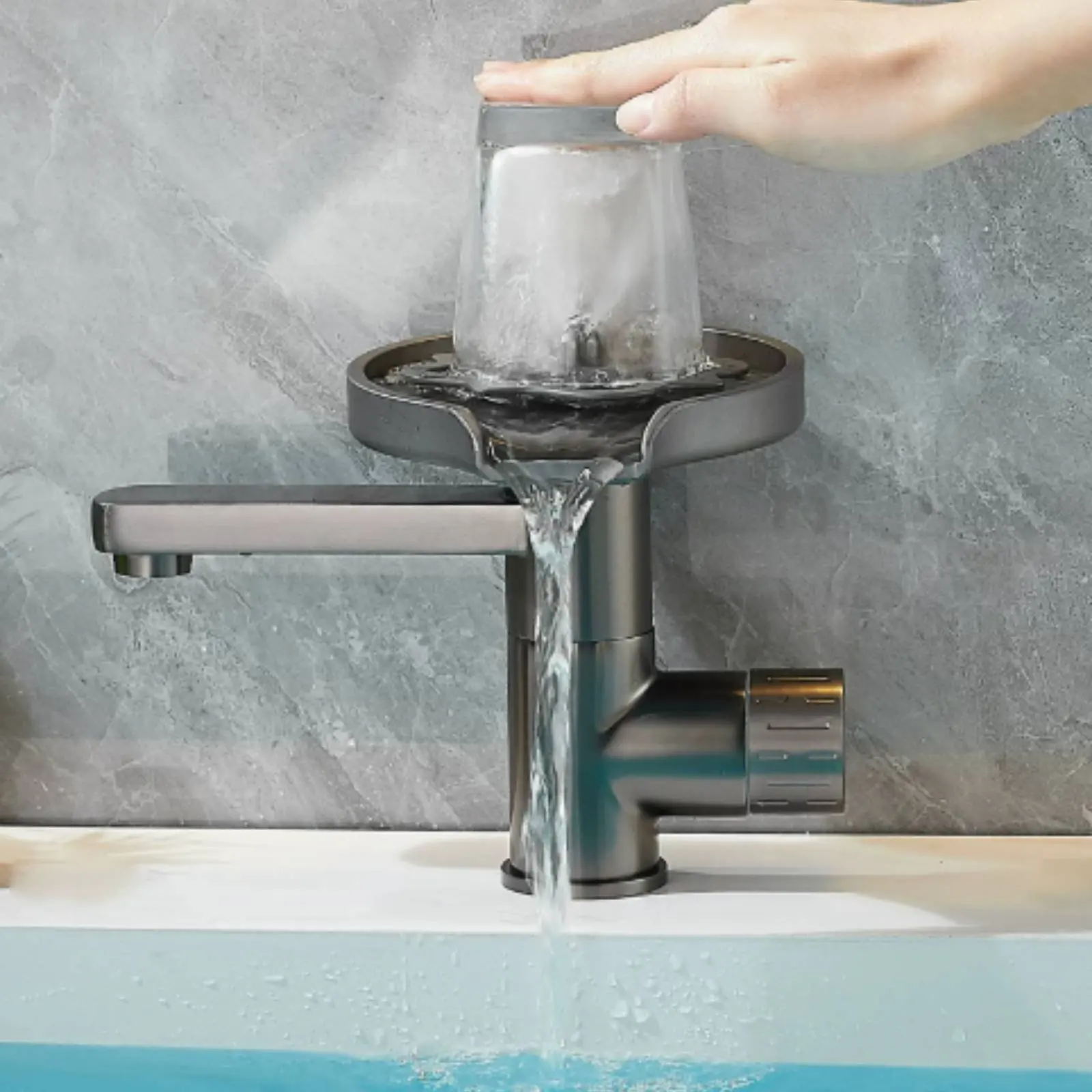 High Pressure Glass Washer Faucet Rotatable Faucet with Glass Rinser High Pressure Glass Washer Hot and Cold Water
High Pressure Glass Washer Faucet Rotatable Faucet with Glass Rinser High Pressure Glass Washer Hot and Cold Water