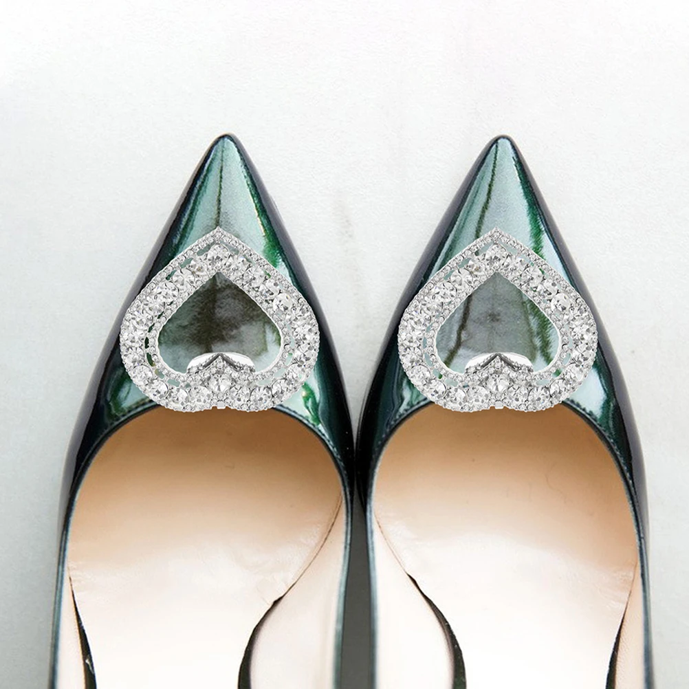 4pcs Rhinestone Buckle Shoe Decoration Clips Accessories Women Heart Shaped Removable Charm Fasteners High Heel Shoes Wedding 
4pcs Rhinestone Buckle Shoe Decoration Clips Accessories Women Heart Shaped Removable Charm Fasteners High Heel Shoes Wedding