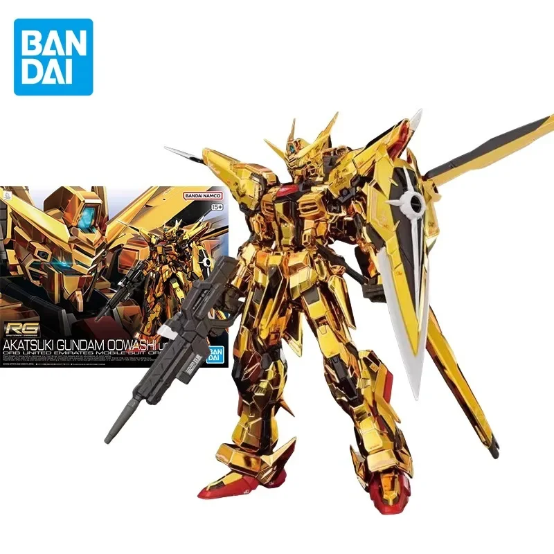 Bandai Original GUNDAM Anime RG 1/144 AKATSUKI GUNDAM OOWASHI UNIT Action Figure Assembly Model Toys Gifts for Children
Bandai Original GUNDAM Anime RG 1/144 AKATSUKI GUNDAM OOWASHI UNIT Action Figure Assembly Model Toys Gifts for Children