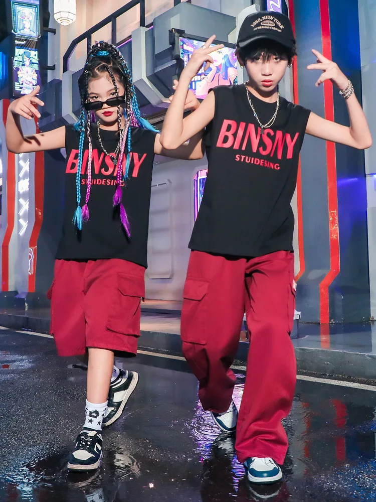 Street Dance Children's Fashion Show Performance Outfit Boys Set Hip HophiphopChildren's Clothing Women's SummerTSweatshirt Jazz
Street Dance Children's Fashion Show Performance Outfit Boys Set Hip HophiphopChildren's Clothing Women's SummerTSweatshirt Jazz