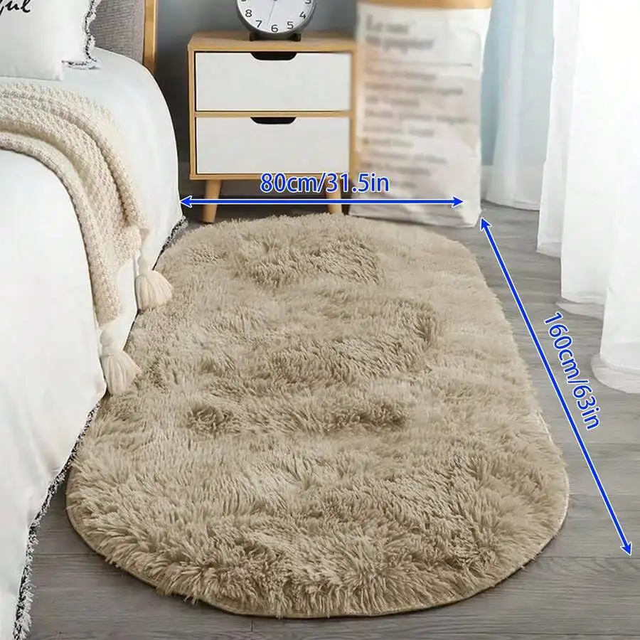 1pc Soft Fluffy Oval Non-Slip Waterproof Rug for Bedroom Living Room Plush Solid Color Floor Mat
1pc Soft Fluffy Oval Non-Slip Waterproof Rug for Bedroom Living Room Plush Solid Color Floor Mat