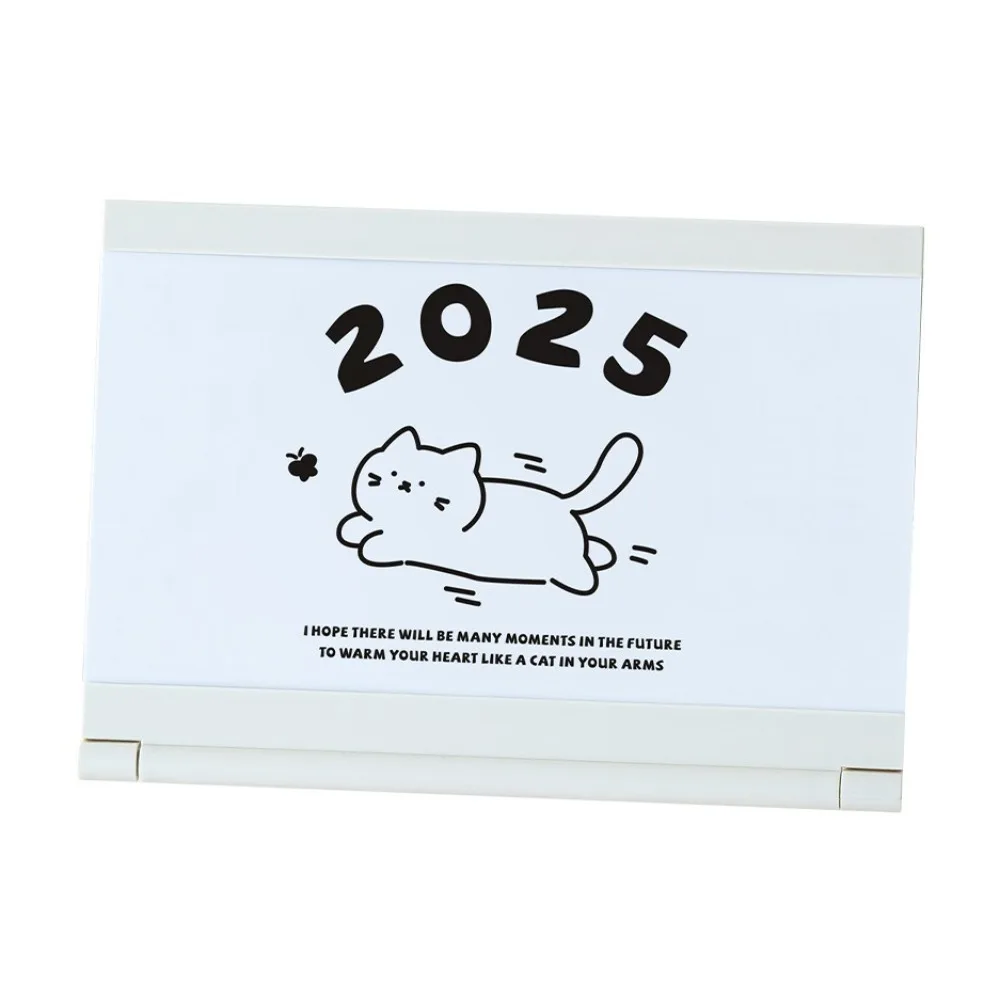 Creative 2025 Cat Desk Calendar Stand Card Insert Design with Base Tabletop Schedule Korean Style To Do List Monthly Calendar
Creative 2025 Cat Desk Calendar Stand Card Insert Design with Base Tabletop Schedule Korean Style To Do List Monthly Calendar