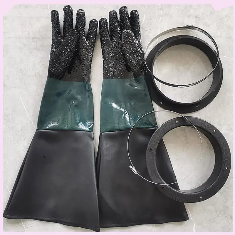 B24B 4X Sandblasting Gloves Sandblaster Parts 60Cm With O Rings For Sandblast Cabinet
B24B 4X Sandblasting Gloves Sandblaster Parts 60Cm With O Rings For Sandblast Cabinet