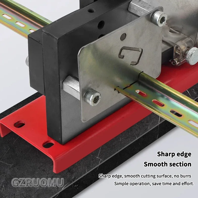 C45 Multifuntional Din Rail Cutter DZ47 Rail Cutting Tool Easy Cut With Measure Gauge Double Wire Guide Cutting Machine 
C45 Multifuntional Din Rail Cutter DZ47 Rail Cutting Tool Easy Cut With Measure Gauge Double Wire Guide Cutting Machine