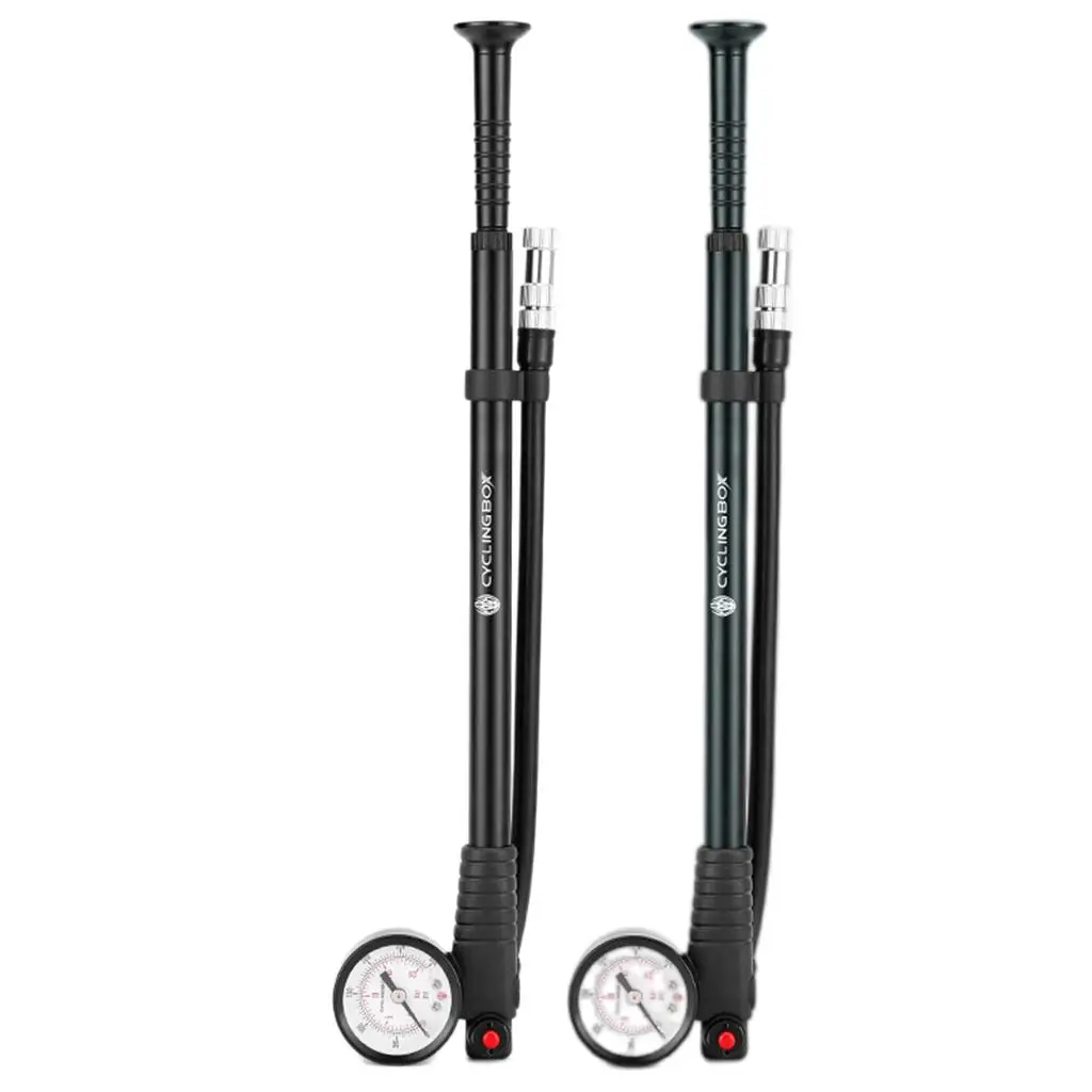 Bike Pump with Pressure Gauge Aluminum Alloy Mini High Pressure Shock Pump
Bike Pump with Pressure Gauge Aluminum Alloy Mini High Pressure Shock Pump
