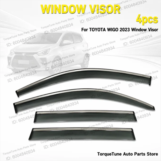 Premium Direct Fit Easy Installation Durable Aerodynamic Window Visor Wind Deflector For TOYOTA WIGO 2023 Rain Guard
Premium Direct Fit Easy Installation Durable Aerodynamic Window Visor Wind Deflector For TOYOTA WIGO 2023 Rain Guard