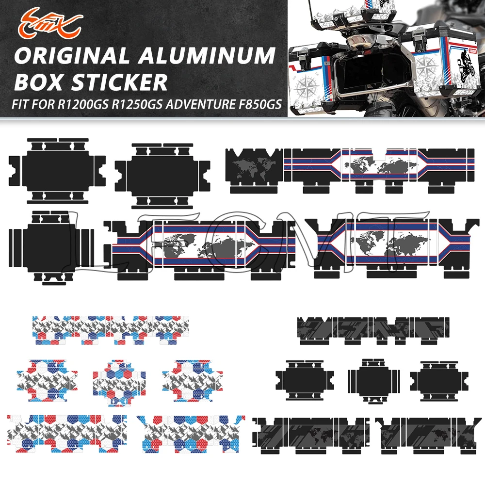 3X Motorcycle Aluminum Box Sticker Luggage Trunk Panniers Top Case Decal Set Fit for R1200GS R1250GS Adventure R1200 1250 GS ADV
3X Motorcycle Aluminum Box Sticker Luggage Trunk Panniers Top Case Decal Set Fit for R1200GS R1250GS Adventure R1200 1250 GS ADV