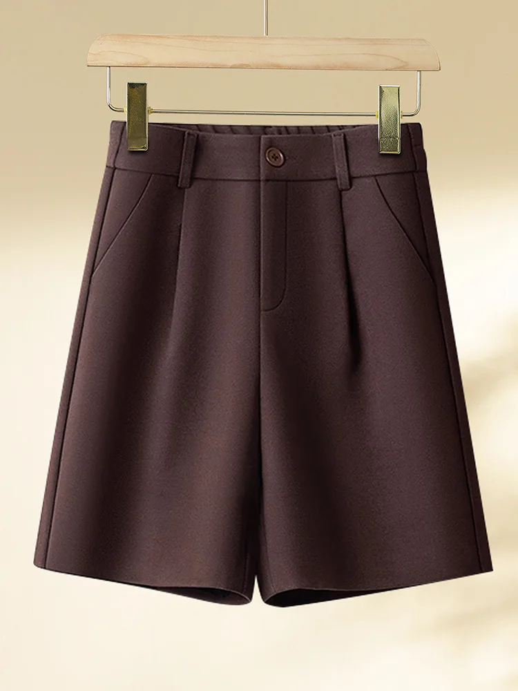 Brown Woolen Shorts for Women, and Winter, Outerwear Boot Shorts, Straight Loose Mid-Length American Five-Point Pan
Brown Woolen Shorts for Women, and Winter, Outerwear Boot Shorts, Straight Loose Mid-Length American Five-Point Pan