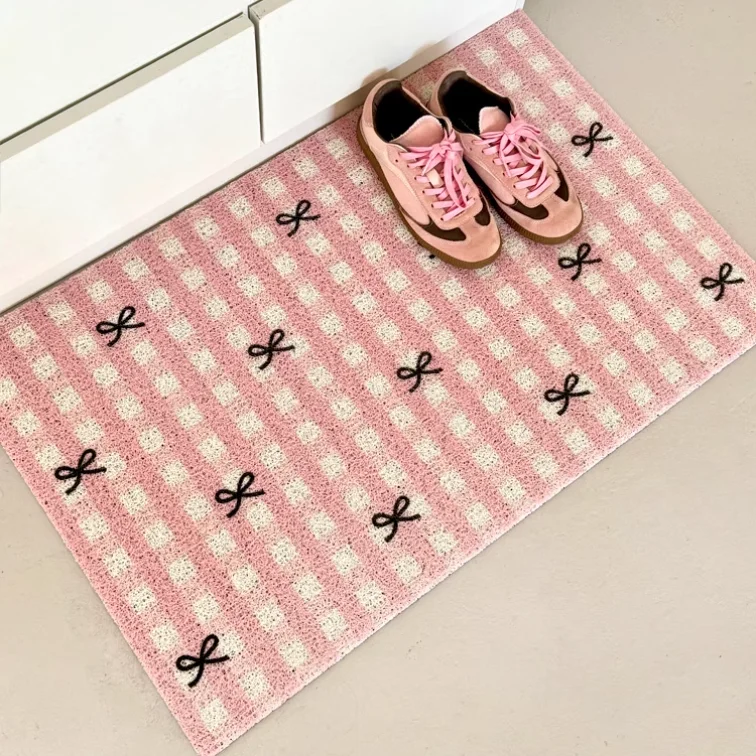 PVC Letters Doormat Bow Welcome Entrance Rug Hallway Mat Carpet Area Anti Dust Floor Tidy Clean Pad Aesthetic Home Decor
PVC Letters Doormat Bow Welcome Entrance Rug Hallway Mat Carpet Area Anti Dust Floor Tidy Clean Pad Aesthetic Home Decor