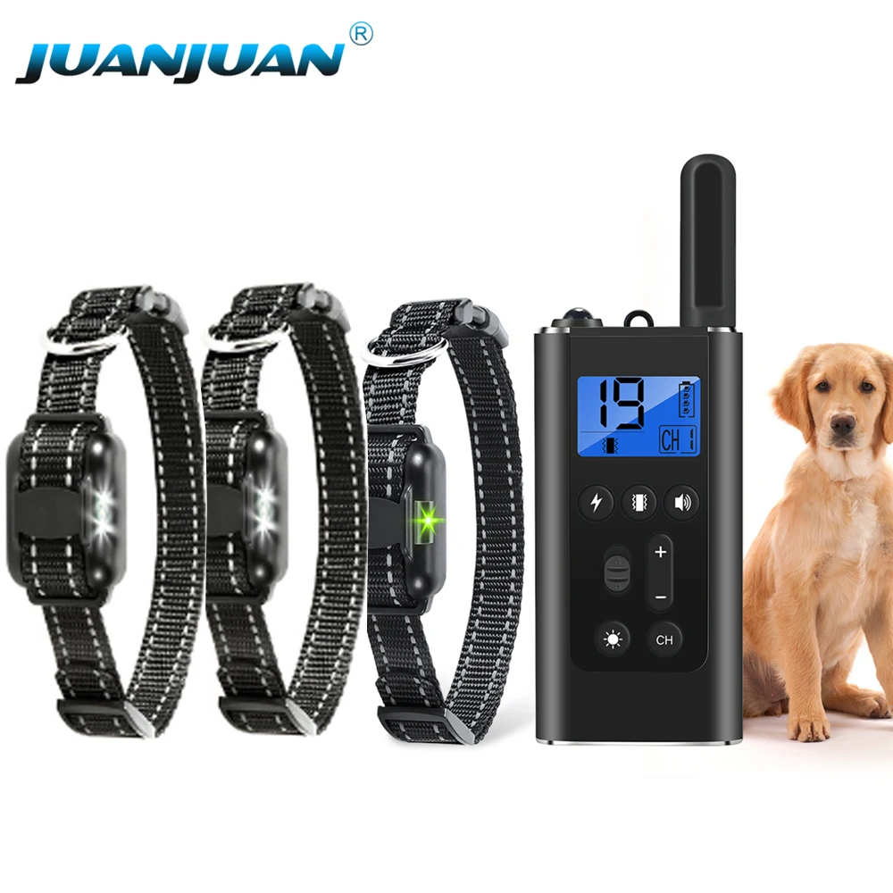 Электрический ошейник для дрессировки собак, 800 м, тренажер для собак с дистанционным управлением, перезаряжаемый водонепроницаемый ошейник с вибрационным шоком, стопор для собак
Электрический ошейник для дрессировки собак, 800 м, тренажер для собак с дистанционным управлением, перезаряжаемый водонепроницаемый ошейник с вибрационным шоком, стопор для собак