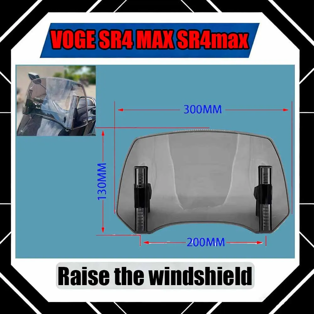 For VOGE SR4 MAX SR4max Retrofitting accessories, heightened small windshield, universal heightened windshield
For VOGE SR4 MAX SR4max Retrofitting accessories, heightened small windshield, universal heightened windshield