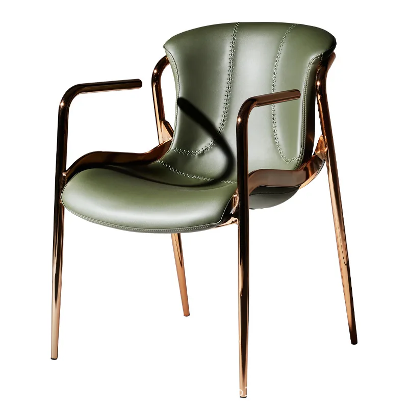 Light luxury senior designer high-end home island seat French carbon steel saddle leather backrest
Light luxury senior designer high-end home island seat French carbon steel saddle leather backrest