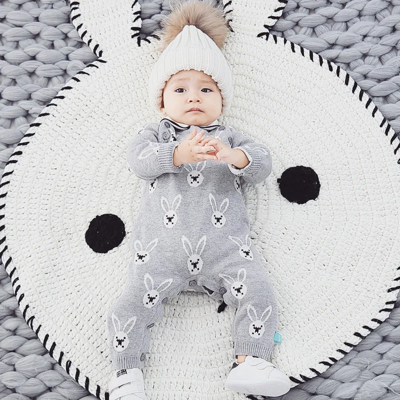 UNITIM Baby Girls Jumpsuits Winter Rabbit Jacquard Knit Toddler Boy Bodysuits Round Neck Newborn Boys Rompers Kids Boy Overalls
UNITIM Baby Girls Jumpsuits Winter Rabbit Jacquard Knit Toddler Boy Bodysuits Round Neck Newborn Boys Rompers Kids Boy Overalls