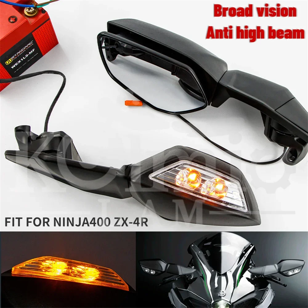 Fit for fit Motorcycle Rearview Mirror Side Mirror LED Signal Light For KAWASAKI NINJA400 18-22/NINJA300 13-18/NINJA250 13-22
Fit for fit Motorcycle Rearview Mirror Side Mirror LED Signal Light For KAWASAKI NINJA400 18-22/NINJA300 13-18/NINJA250 13-22