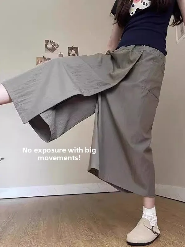 High Waist Slimming Casual Women's Work Skirt Pants Summer 2026 New Style Wide Leg Pants Commute Style Simple Loose Fit
High Waist Slimming Casual Women's Work Skirt Pants Summer 2026 New Style Wide Leg Pants Commute Style Simple Loose Fit