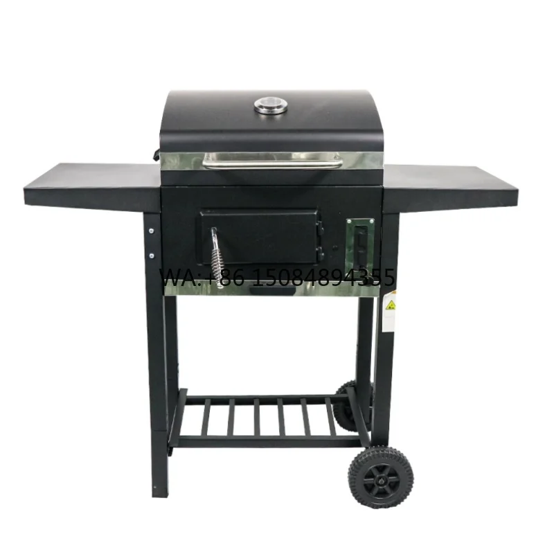 European Modern Premium Steel Outdoor Kitchen Heavy Duty Large BBQ Trolley Smoker Grill with Lid
European Modern Premium Steel Outdoor Kitchen Heavy Duty Large BBQ Trolley Smoker Grill with Lid