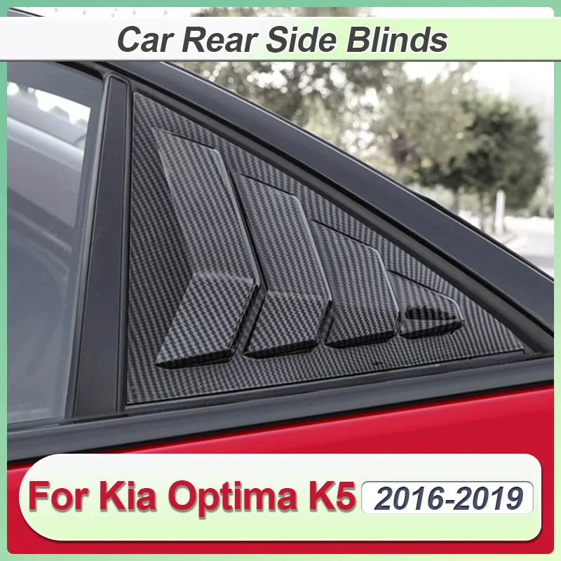 Car Rear Louver Window Side Trim Sticker Shutter Scoop Spoiler Cover Vent For Kia Optima K5 Sedan 2016-2019 2018 Auto Accessorie
Car Rear Louver Window Side Trim Sticker Shutter Scoop Spoiler Cover Vent For Kia Optima K5 Sedan 2016-2019 2018 Auto Accessorie