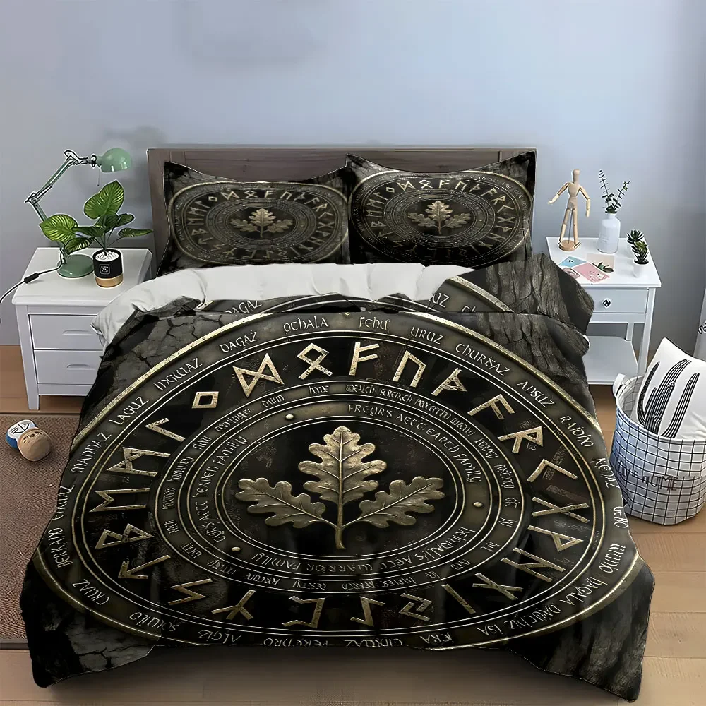 Nordic Runes Decorative Set Soft Comfortable Duvet Cover Bedding Set Included 1*Duvet Cover & 2*Pillowcases, gift
Nordic Runes Decorative Set Soft Comfortable Duvet Cover Bedding Set Included 1*Duvet Cover & 2*Pillowcases, gift