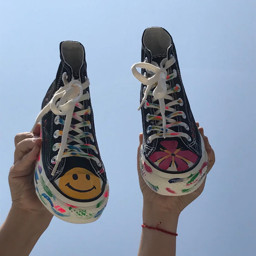 High Top Hand-painted Canvas Shoes Women 2023 Spring Autumn Youth Ulzzang Board Shoes Fashion Canvas Shoes Versatile Trendy
High Top Hand-painted Canvas Shoes Women 2023 Spring Autumn Youth Ulzzang Board Shoes Fashion Canvas Shoes Versatile Trendy