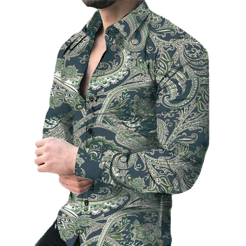 Floral Slim Long Sve irt Молодежный орех с цветочным принтом irt Весенняя мода Повседневная одежда свободного кроя для молодых мужчин
Floral Slim Long Sve irt Молодежный орех с цветочным принтом irt Весенняя мода Повседневная одежда свободного кроя для молодых мужчин