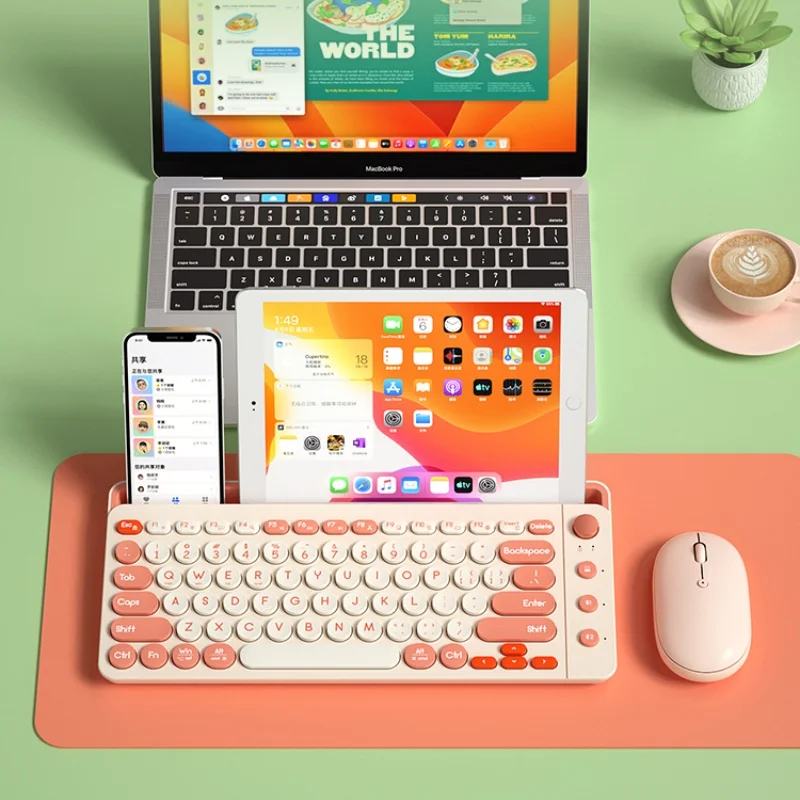 Bow K650d-Max Big Card Slot Ipad Three-Mode Wireless Bluetooth Keyboard And Mouse Set Cute Colorful Round Keys Giftoffice
Bow K650d-Max Big Card Slot Ipad Three-Mode Wireless Bluetooth Keyboard And Mouse Set Cute Colorful Round Keys Giftoffice