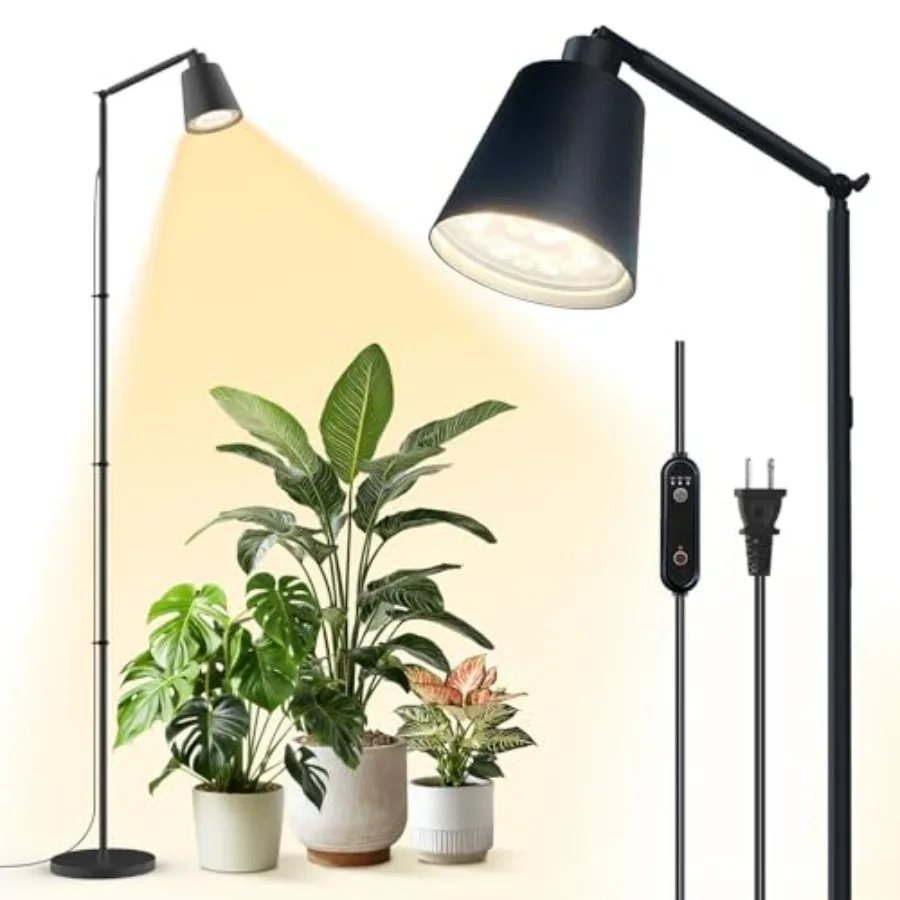 78 Tall Indoor Plant Grow Light F11 Pro with 18W Full Spectrum LED Bulb Optical Lens Non-Dimmable Adjustable Angle Height 4/9/1
78 Tall Indoor Plant Grow Light F11 Pro with 18W Full Spectrum LED Bulb Optical Lens Non-Dimmable Adjustable Angle Height 4/9/1